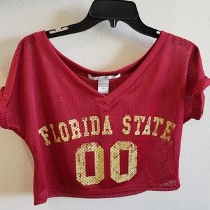 Florida State Jersey Crop Top